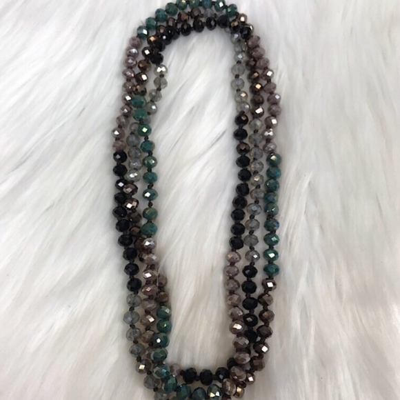 NWOT Hawthorne Multi Color Glass Bead Necklace. - Picture 8 of 8